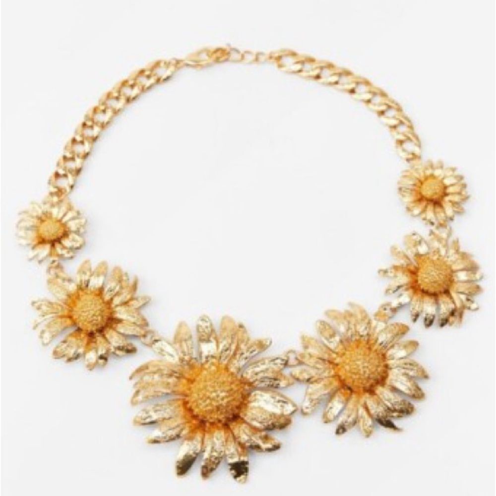 Flower statement Necklace  #1655